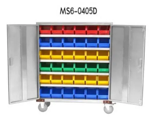 ตู้ใส่กล่องอะไหล่ติดล้อพร้อมกล่อง36ใบMS6-0405D