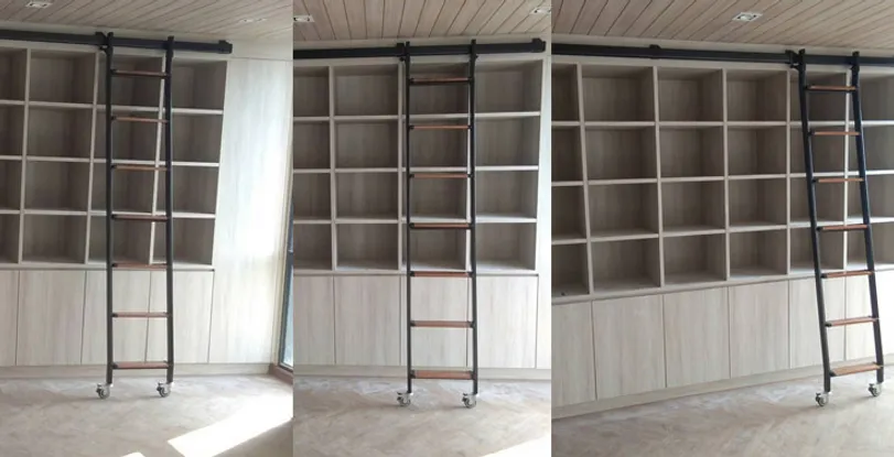 บันไดรางเลื่อนใช้ในห้องสมุดชั้นวางหนังสือทวียนต์มอเตอร์ถนนรองเมือง4hereweareย่อย