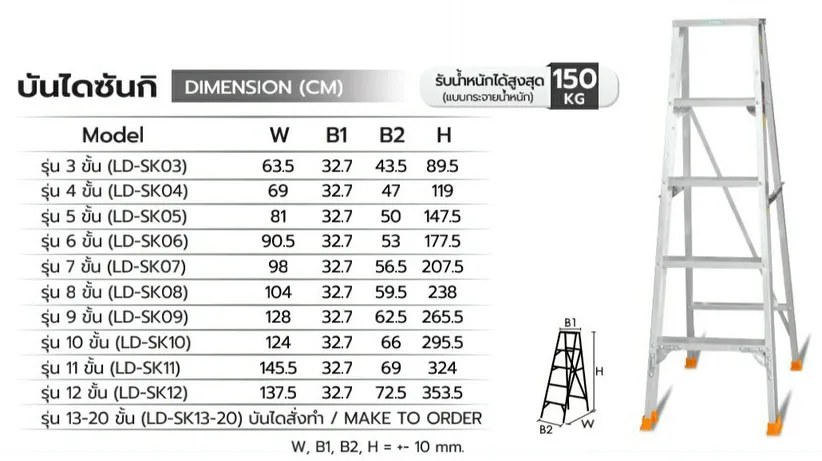 บันไดอลูมิเนี่ยม