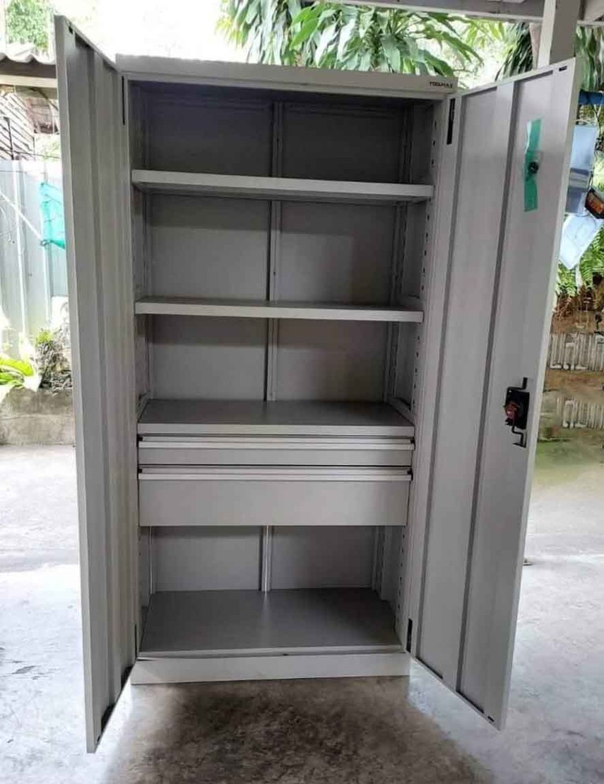 ตู้ช่างตั้งพื้นทรงสูงมีประตู4ชั้น2ลิ้นชักWH-9472