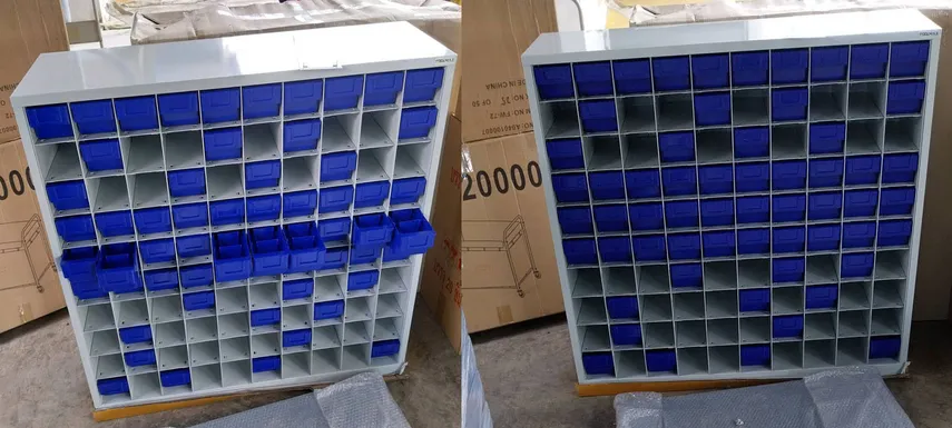 ตู้ใส่กล่องอะไหล่100ช่องCB1010N