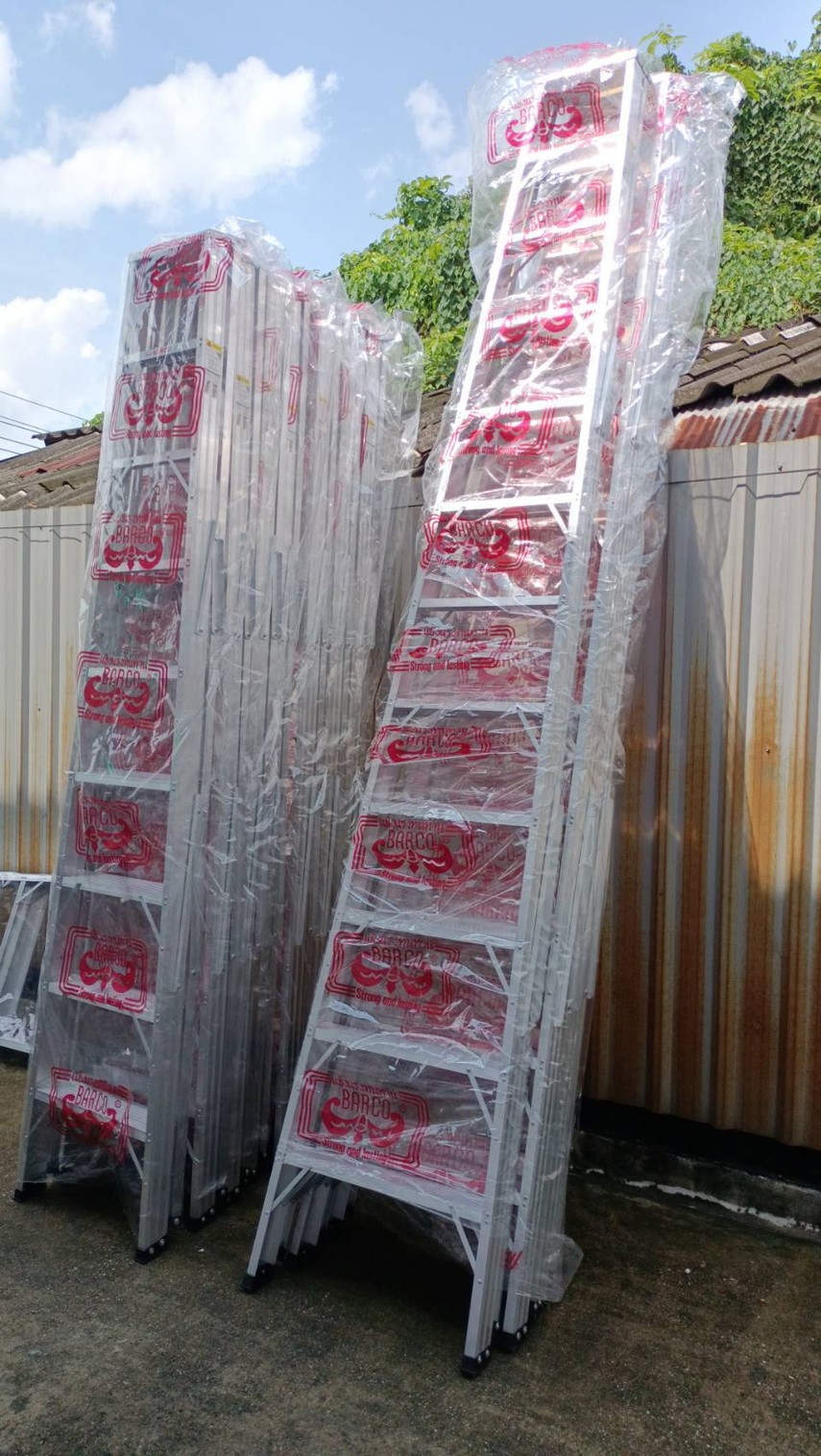บันไดอลูมิเนียมทรงAขึ้นทางเดียว12ขั้นBarco