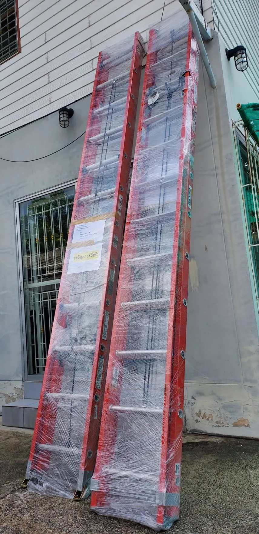 บันไดไฟเบอร์กลาสสไลด์2ตอน24ฟุตRidgid
