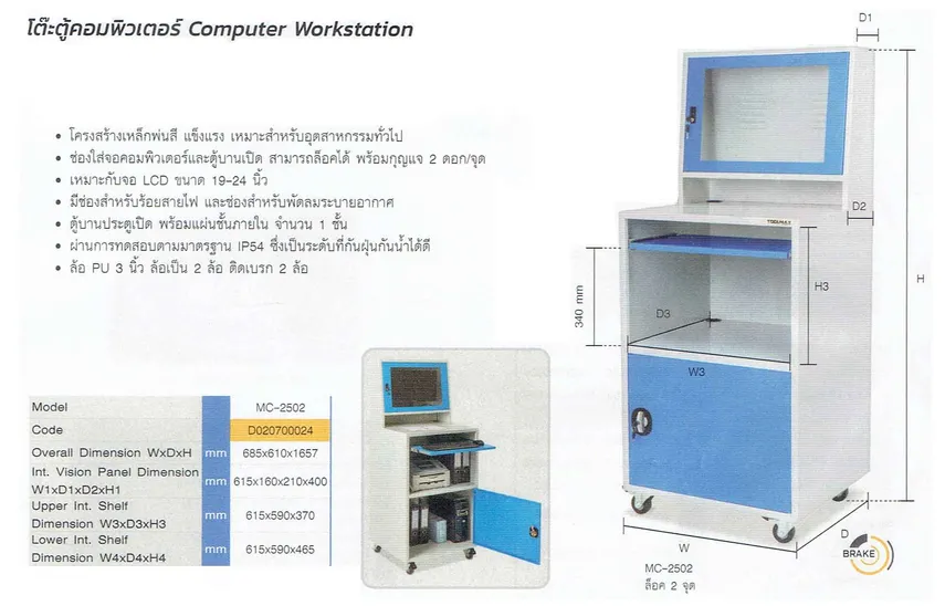 โต๊ะตู้คอมพิวเตอร์MC-2502