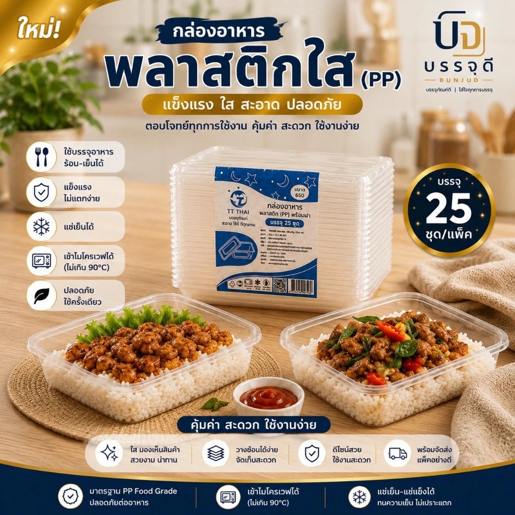 กล่องอาหารพลาสติกPP(3)