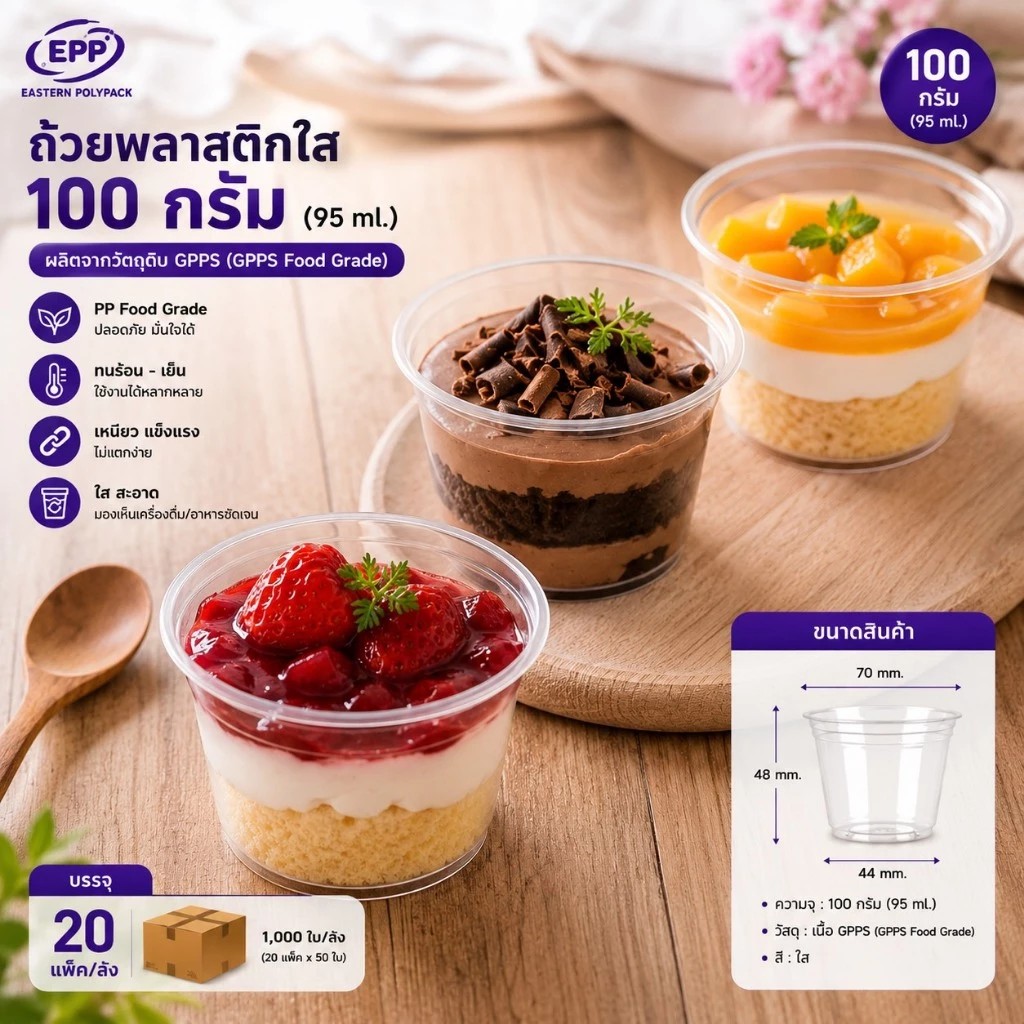 ถ้วยพลาสติกใสGPPS(2)