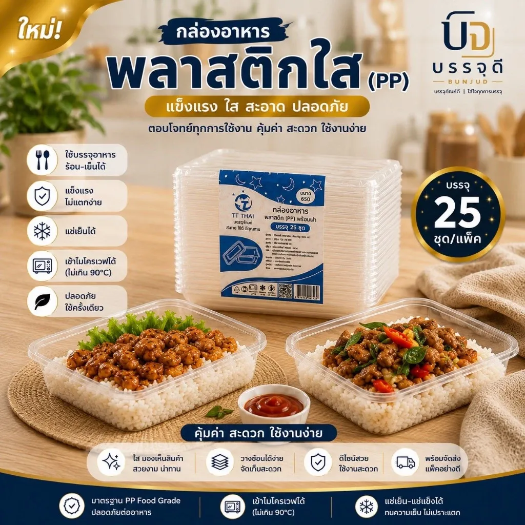 กล่องอาหารพลาสติกPP(3)