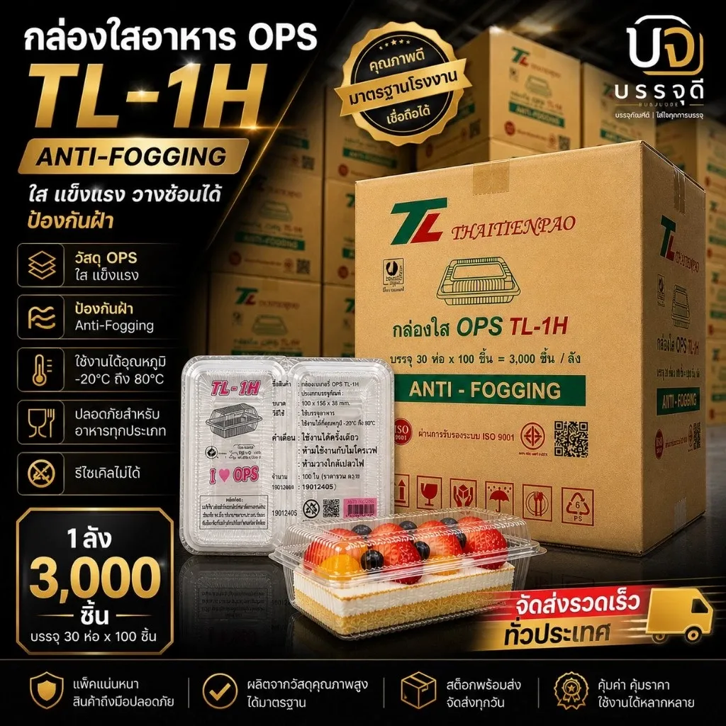 กล่องเบเกอรี่ล็อคได้TL-1