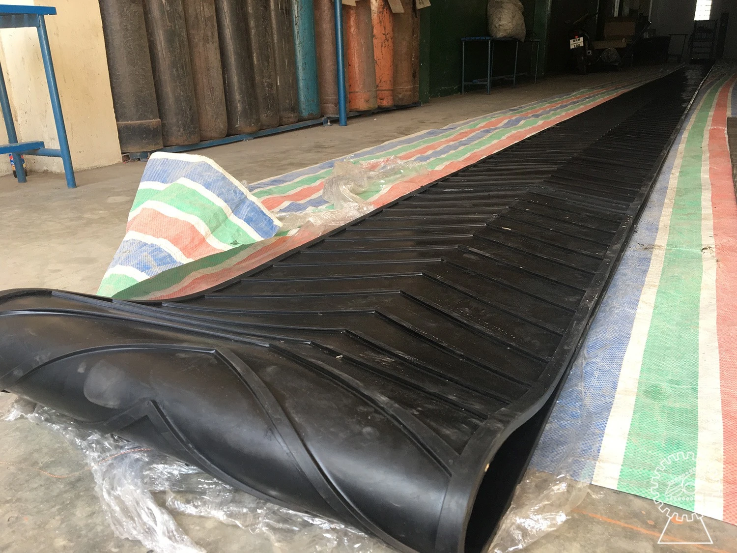 สายพานยางดำ rubber belt สายพานอุตสาหกรรม สายพานบั้ง
